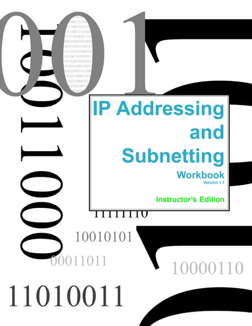 Ip Addressing And Subnetting Pdf